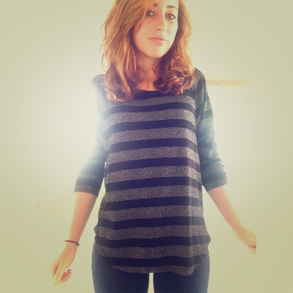 Black Striped AE Shirt