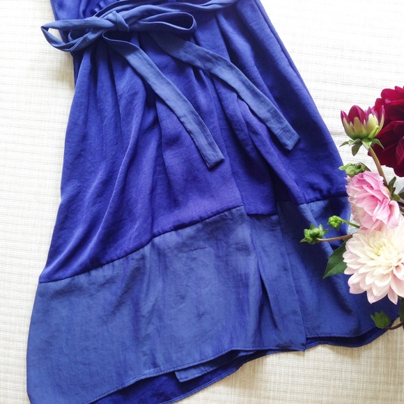 🚫SOLD🚫 Zara blue wrap dress - Picture 3 of 5