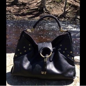 Cole Haan Black Leather Handbag GORGEOUS NWOT💕