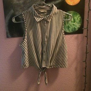Striped vintage half top