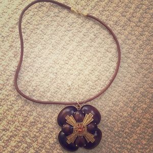 Tory Burch Large Pendant Necklace.