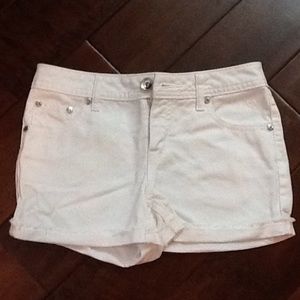Justice white shorts