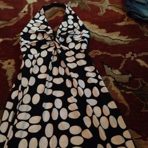 Black and white junior's dress