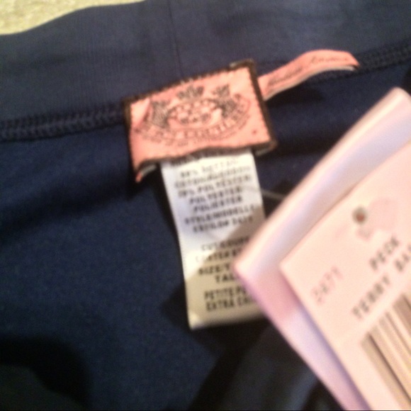 Juicy Couture Navy Blue Terry Cloth Sweats - Picture 4 of 4