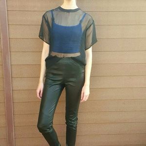 Final Price Vintage Sheer Boxy Top