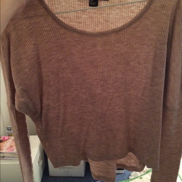 Nude pink/Tan colored crop sweater