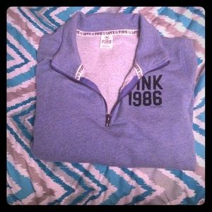 Pink quarter zip pull over. Worn maybe twice.