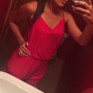 Red romper