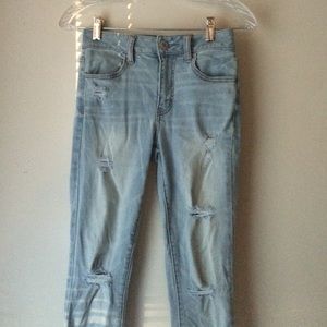 American Eagle Ripped High Waisted Skinny Jeans