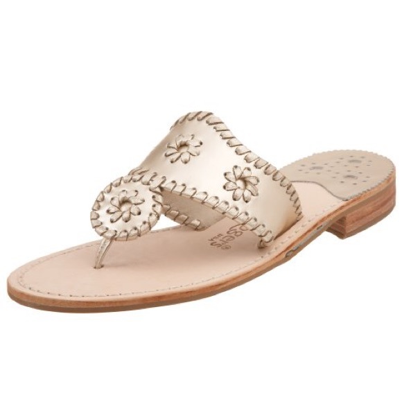 Jack rogers classic sandal platinum size 9