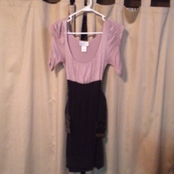 Light purple and black dress