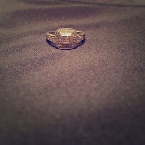 Pave diamond ring