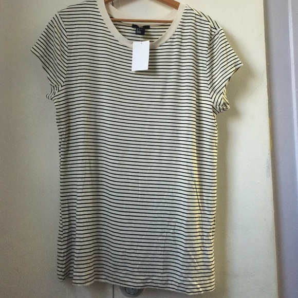V-neck Strip shirt