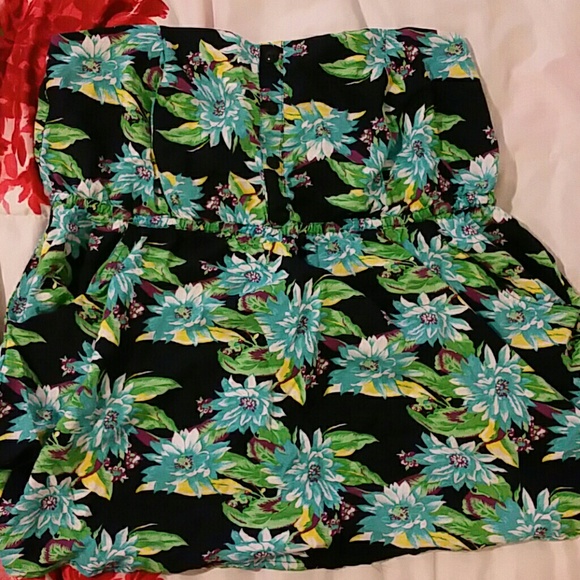 Floral tube top