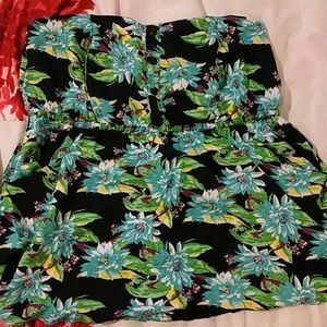 Floral tube top