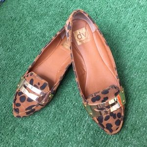Dolce Vita Leopard print suede flats