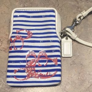 Coach Phone Wristlet