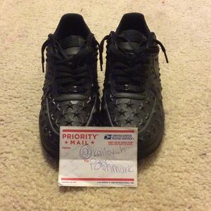 Black Nike Air Force ones