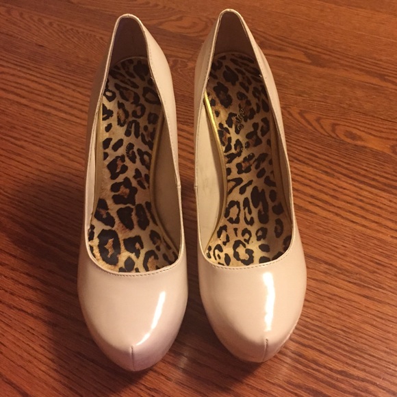 Mel B Pink Platform Pumps, Crystal Encrusted Heels