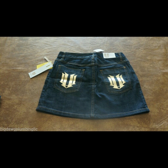 ELEVEN VENUS WILLIAMS MINI SKIRT BLUE SIZE 8 - Picture 3 of 4