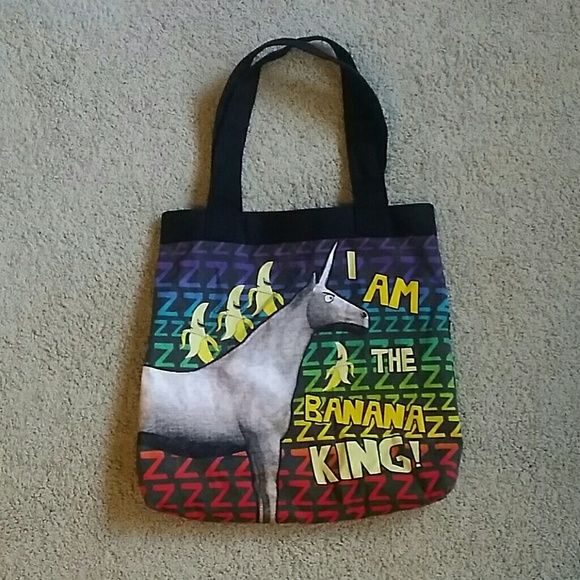 Charlie the Unicorn I am the Banana King Tote Bag