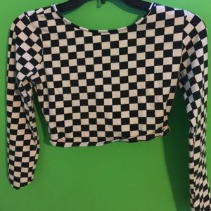 Forever 21 Checkered crop top