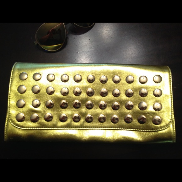 Deux Lux gold clutch