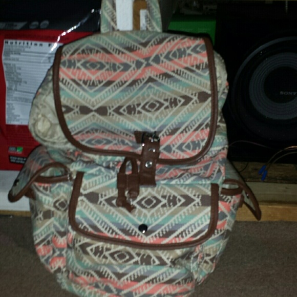 Aztec design bookbag