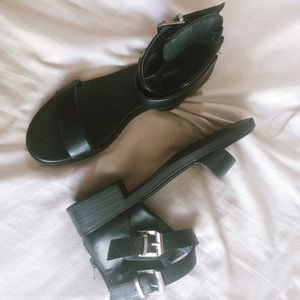 Forever 21 Crisscross Buckled Sandals