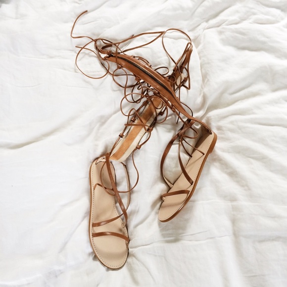 Brand New Tall Leather Gladiator Sandals