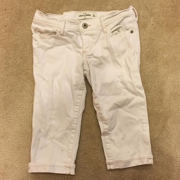 Abercrombie Kids White Denim Capris Size 12