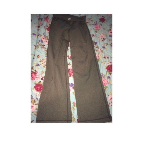 lululemon fold over waist dark gray pants