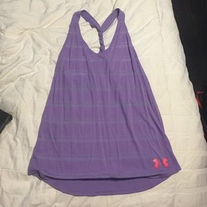 purple under amour racer back