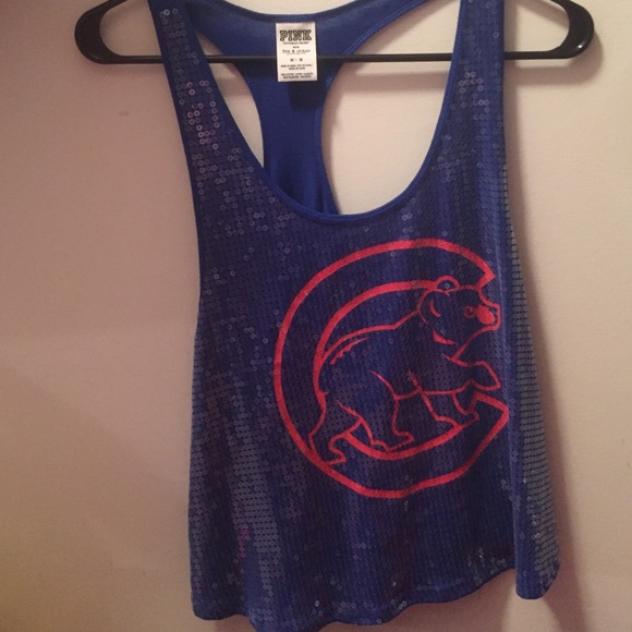 Sequins VS Pink Chicago Cubs Tank Top