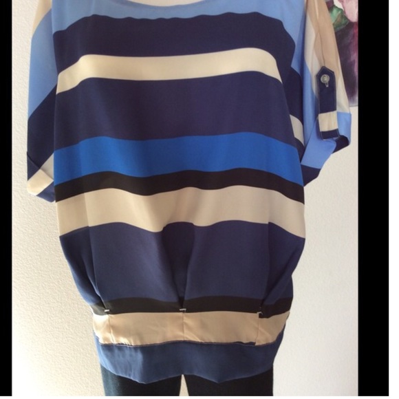 Stipe Blue Top - Picture 4 of 4