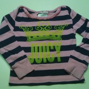 Like new pink n navy JUICY top