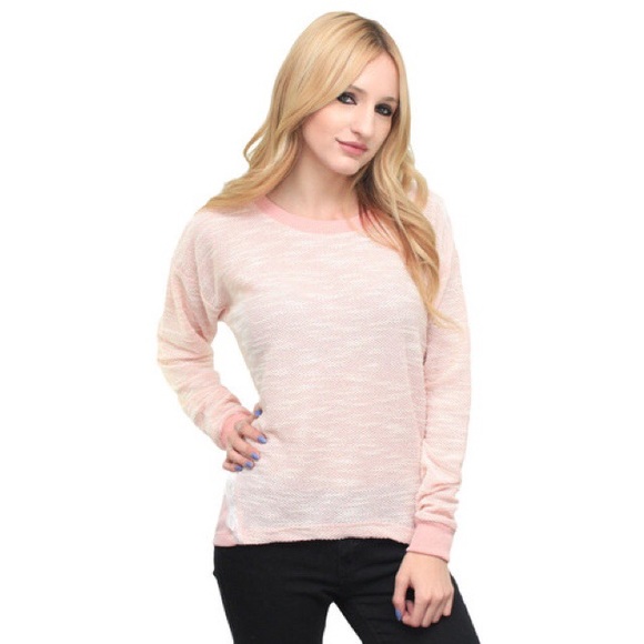 Pink Lace Inset Sweater - Picture 2 of 2