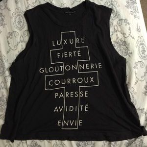 7 deadly sins in French muscle tank