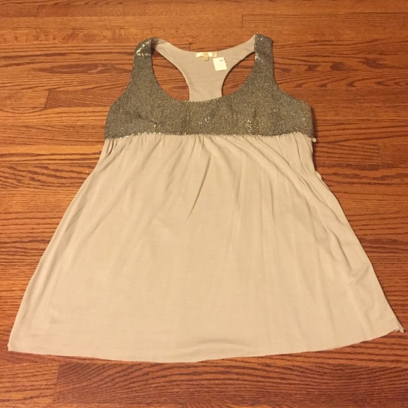 Sequins Top Racer Back Tank