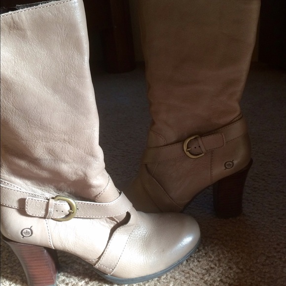 Born brand Super cute beige boots new!! Worn once!