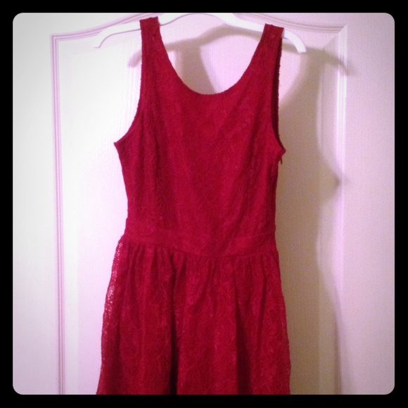 Red Lace Dress - Picture 1 of 3