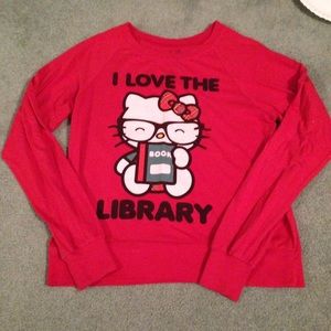 Long sleeve hello kitty top