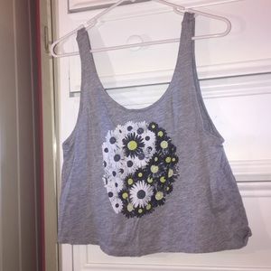 ying yang Volcom daisy tank