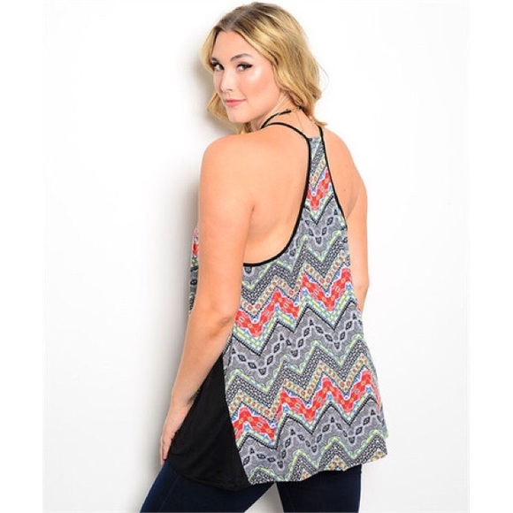 💥 REDUCED💥 Colorful Plus Size Tank - Picture 2 of 2