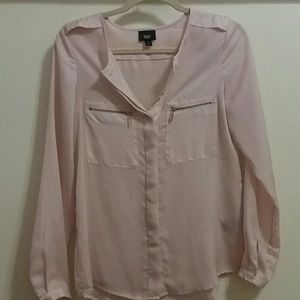 Blush colored blouse