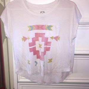 Billabong pocketed tribal print tee