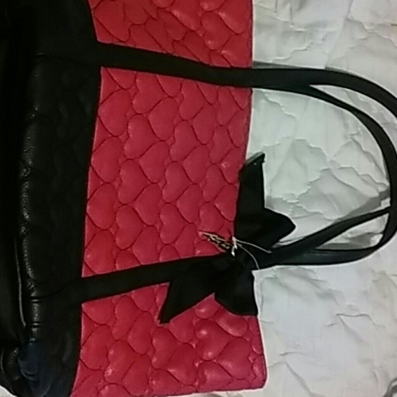 Hot pink with black betsey johnson