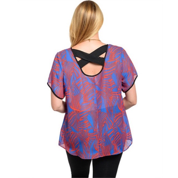 Colorful Plus Size Top - Picture 2 of 2