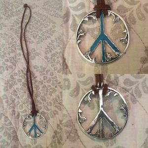 Peace sign necklace