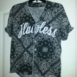"FLAWLESS" Baseball Jersey Top